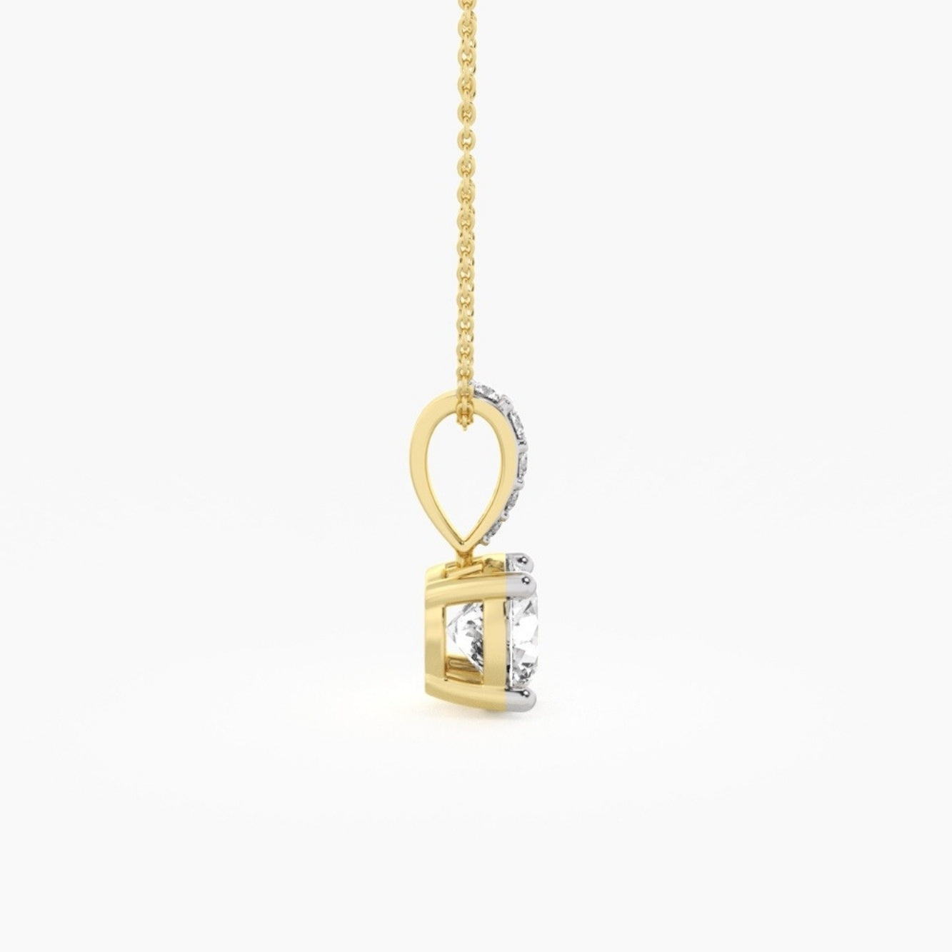 Elegant Solitaire Diamond Pendant