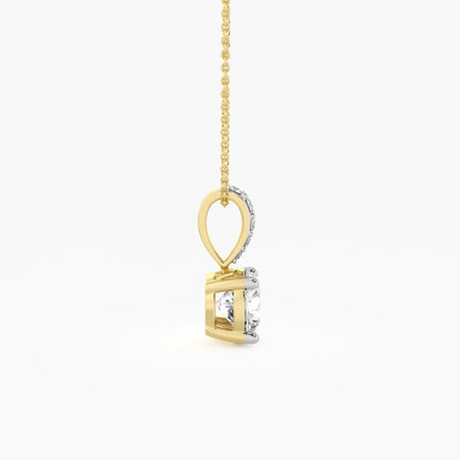 Elegant Solitaire Diamond Pendant