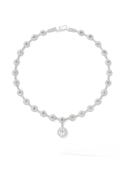 Halo Elegance Diamond Necklace