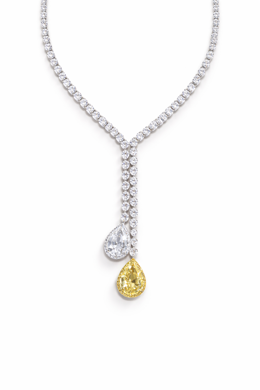 Celestia Dual  Diamond Necklace