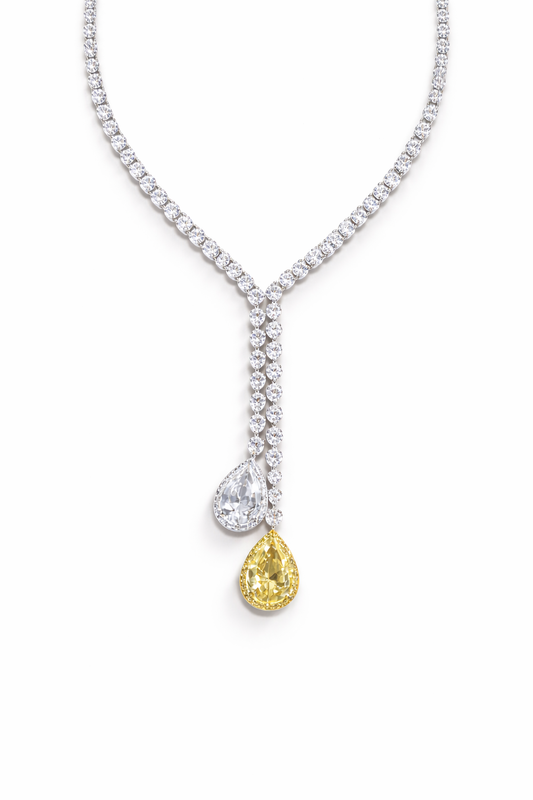 Celestia Dual  Diamond Necklace