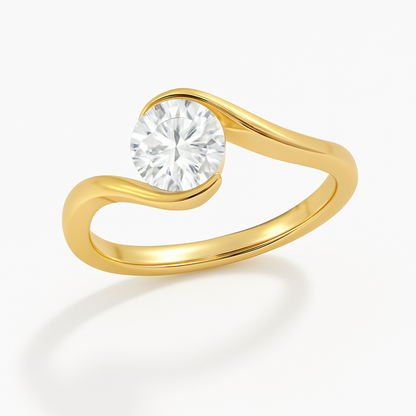 The Embrace Solitaire Ring