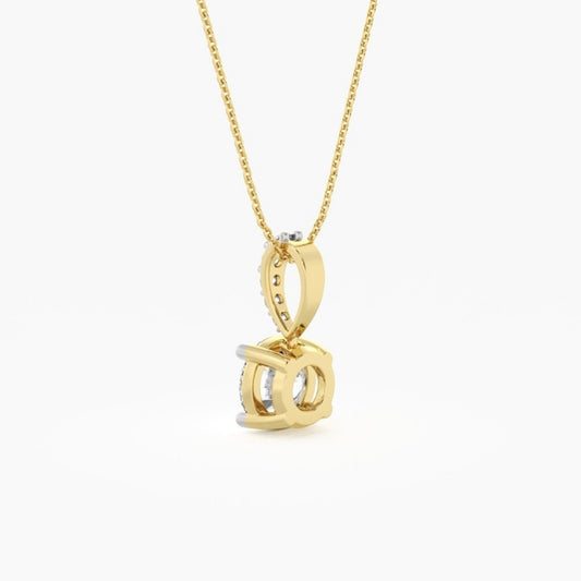 Elegant Solitaire Diamond Pendant