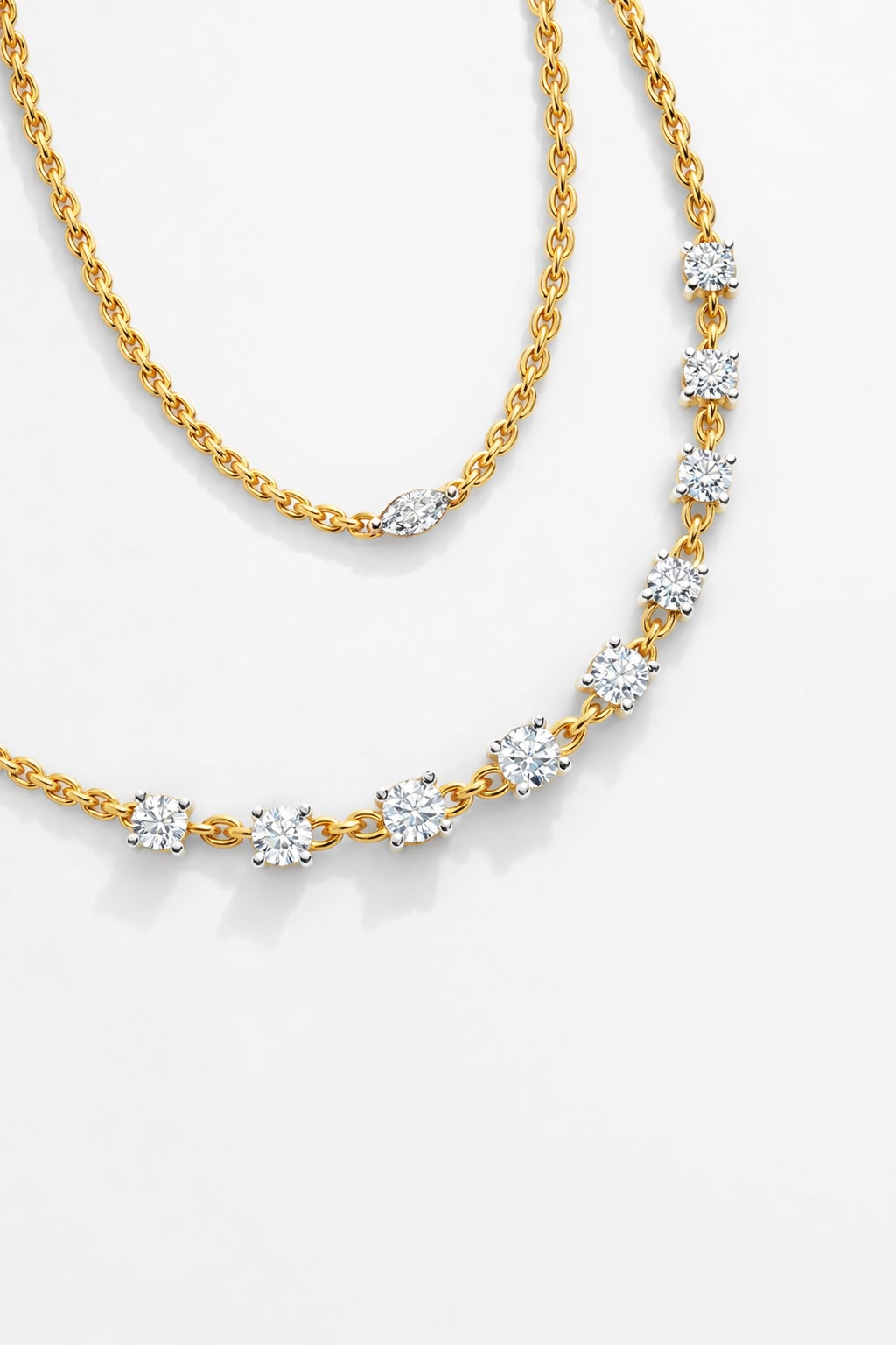 Celeste Duo Diamond Necklace