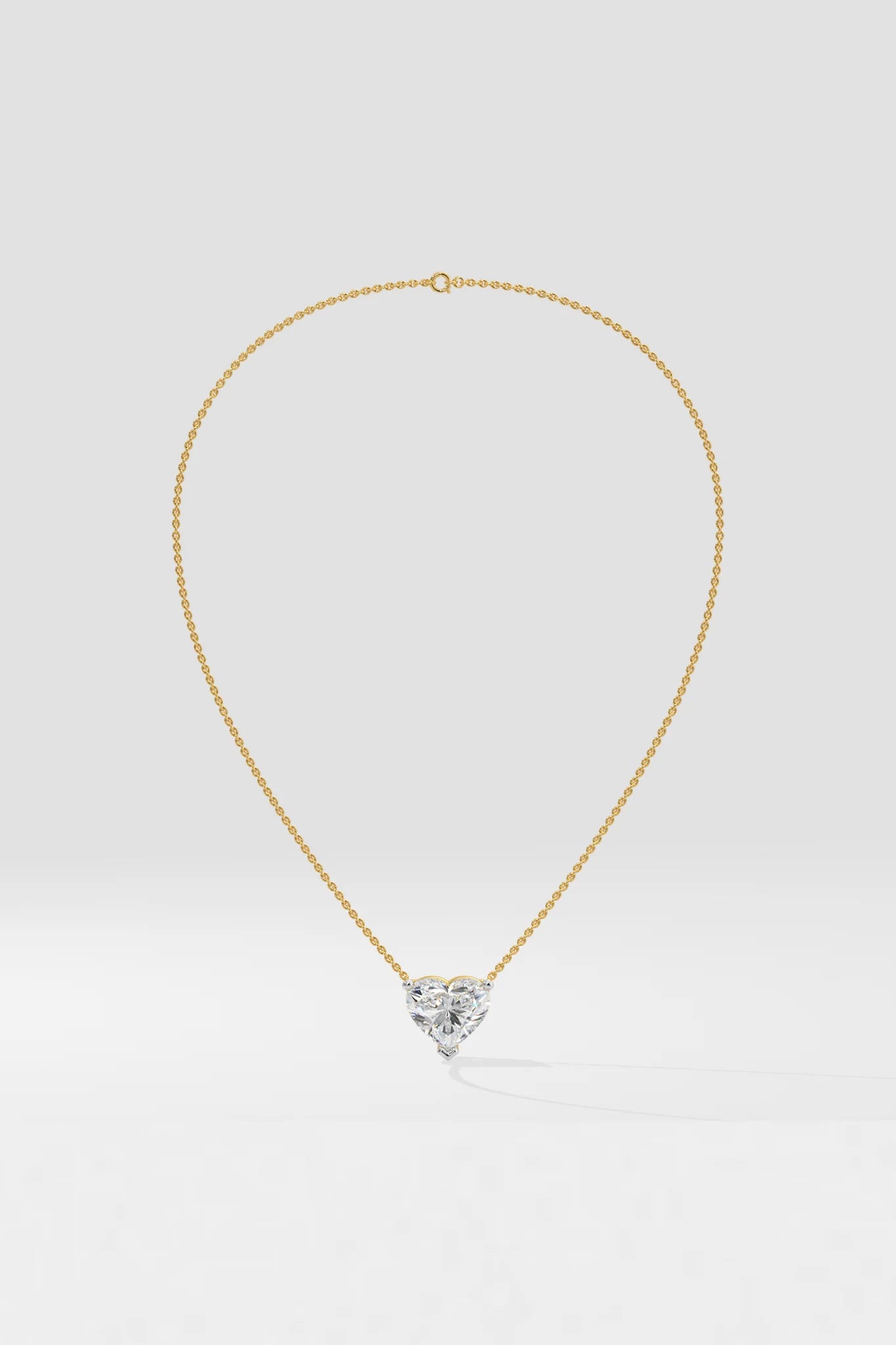 Heart-Shaped Diamond Pendant