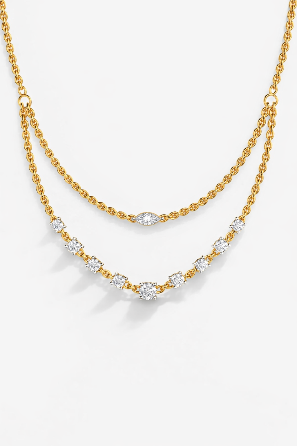 Celeste Duo Diamond Necklace