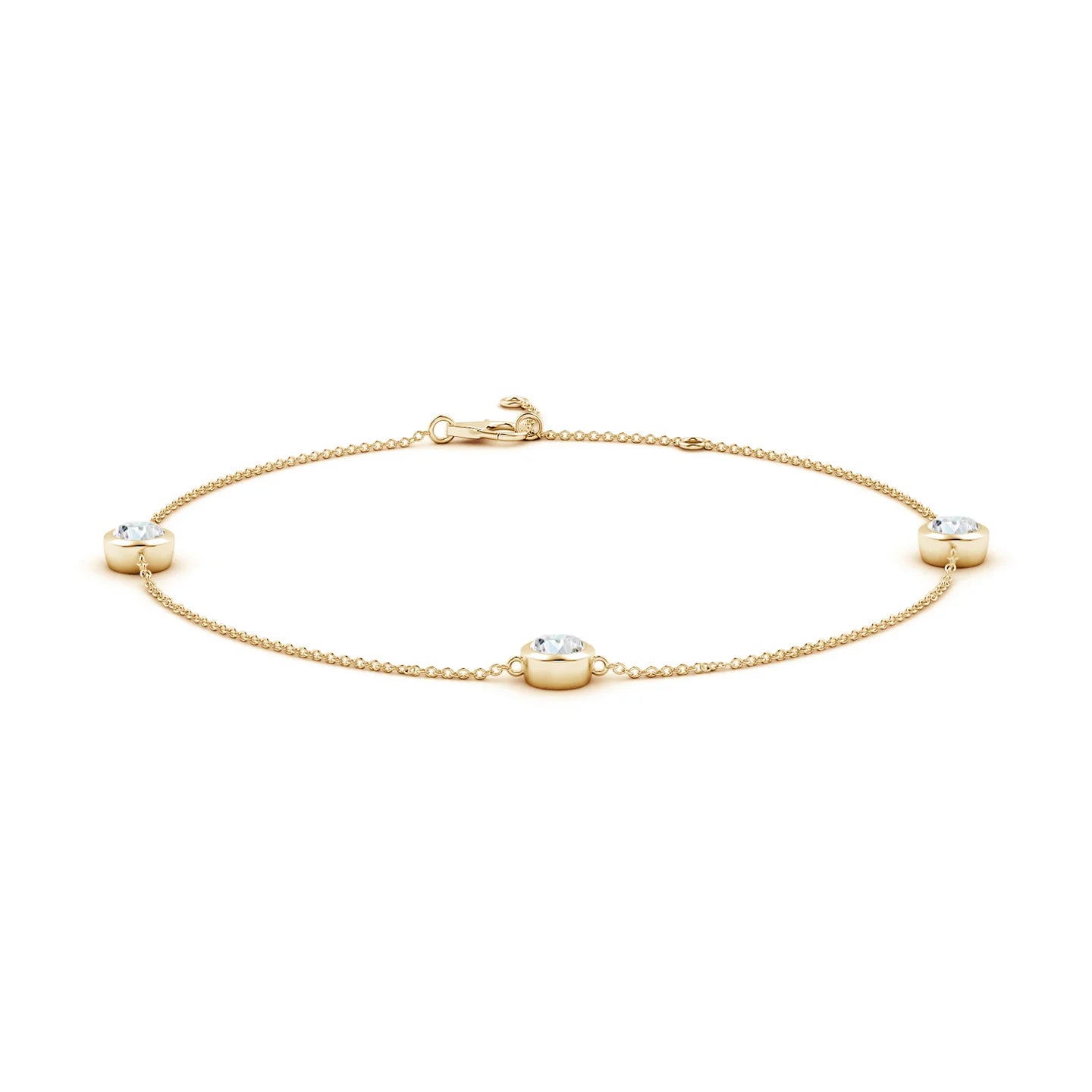 Bezel-Set Diamond  Bracelet