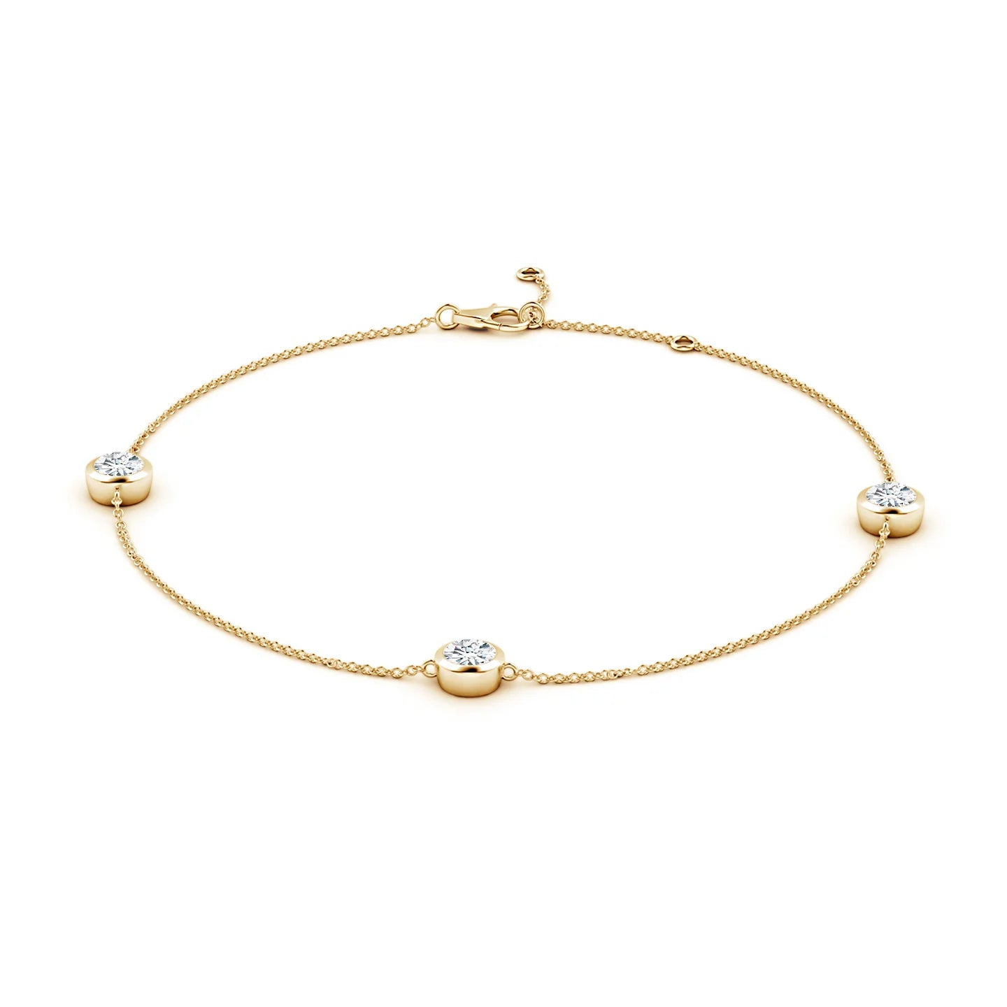 Bezel-Set Diamond  Bracelet