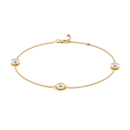 Bezel-Set Diamond  Bracelet