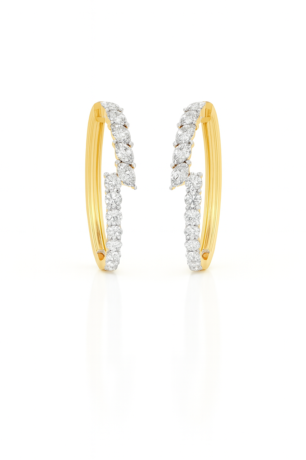 Diamond Elegance Hoop Earrings