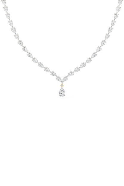 Celestial Pear Diamond Necklace