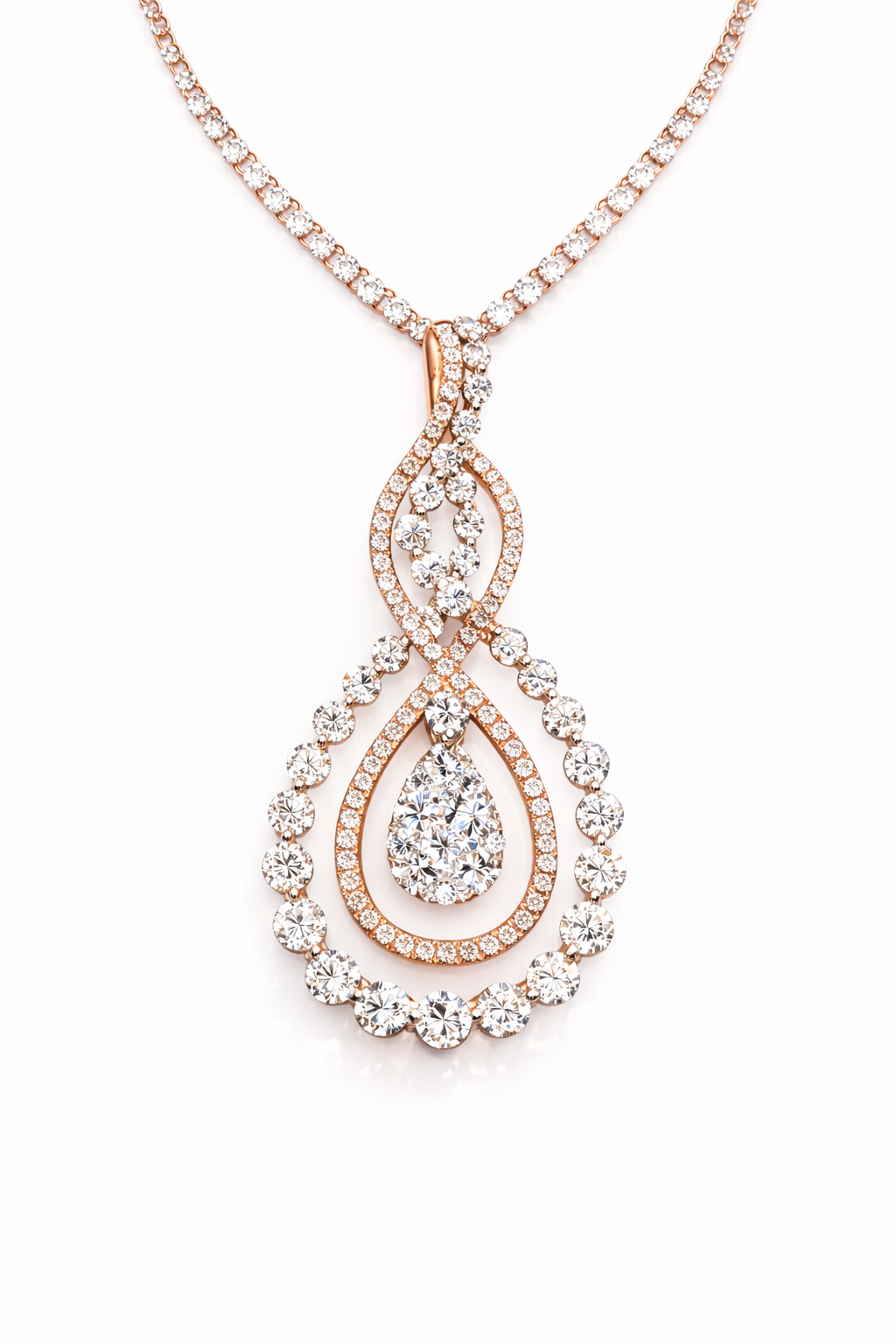 terna Teardrop Lariat Necklace