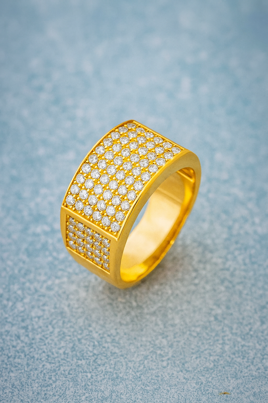 Majestic Grid Men's Ring