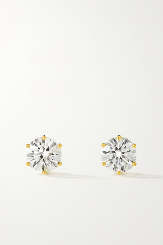 Classice solitaire 6 prong Studs