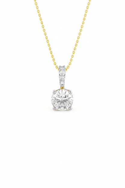 Elegant Solitaire Diamond Pendant