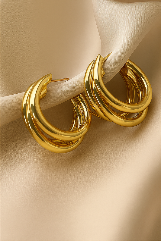 Luxe Drape Hoops