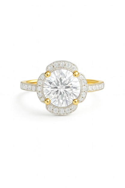 The Radiant Halo Ring