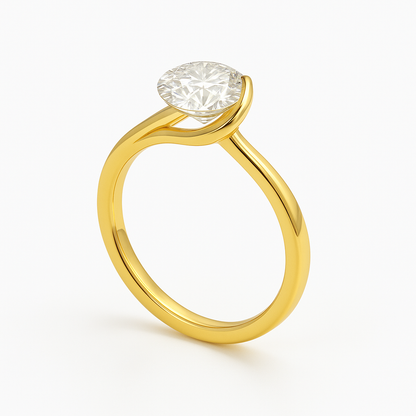 The Embrace Solitaire Ring