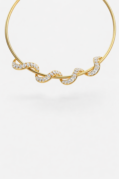 Serpentine Grace Diamond Necklace