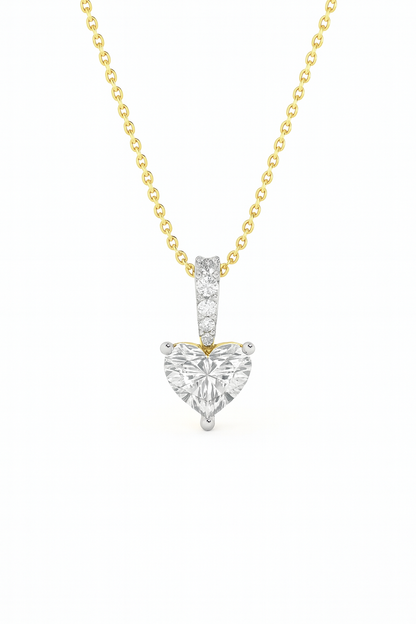Love Heart Diamond Pendant