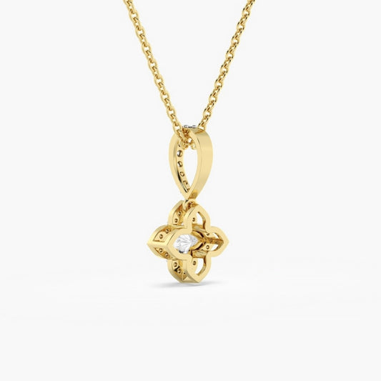Fleur Radiance Diamond Pendant