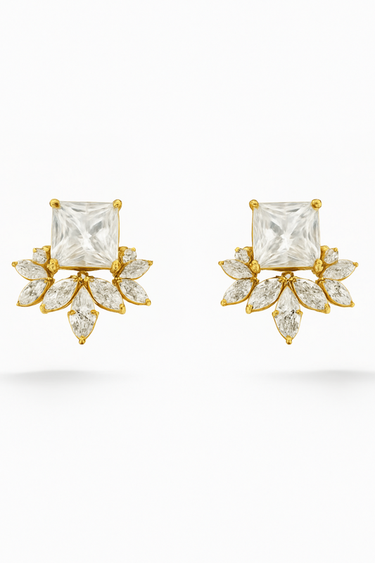 Floral Radiance Diamond Studs