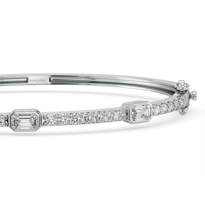 Emerald Radiance Diamond Bangle