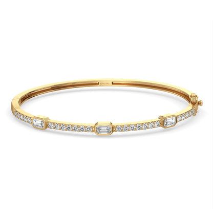 Emerald Radiance Diamond Bangle
