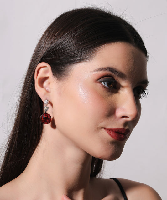 Claret Elegance Earrings
