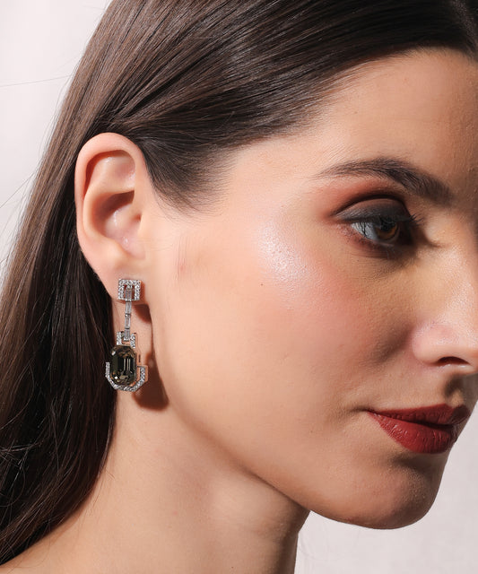 Noir Majesty Drop Earrings