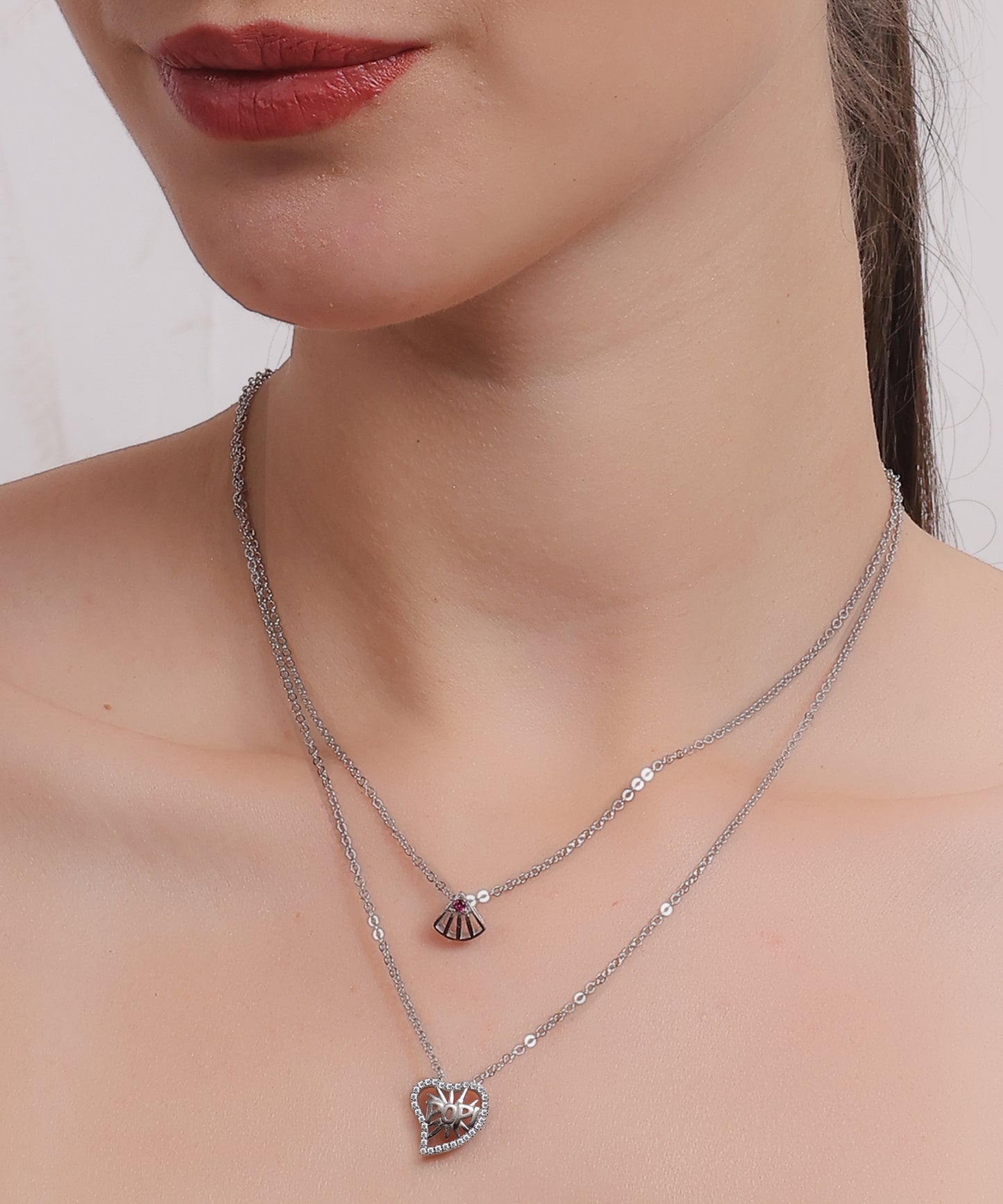POP Heart Layered Pendant