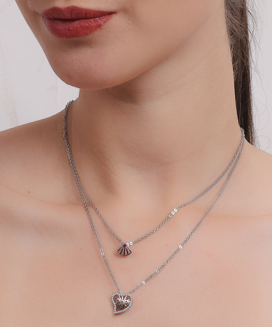 POP Heart Layered Pendant