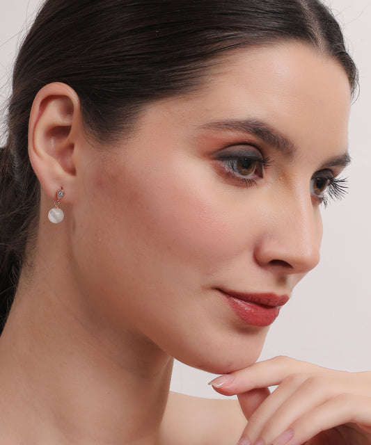 Moonlit Teardrop Pearl Earrings