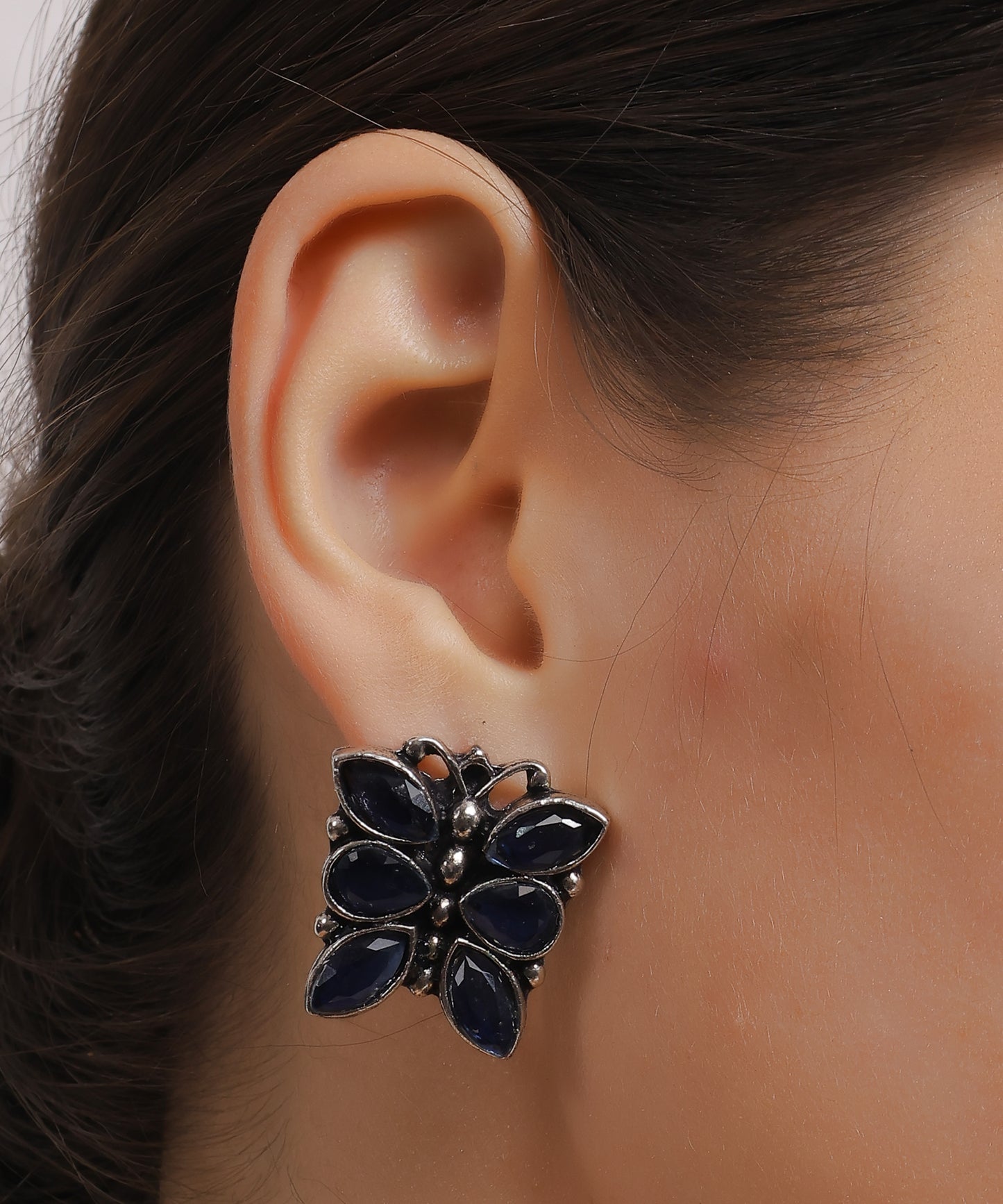 Oxidized Nightshade Earrings