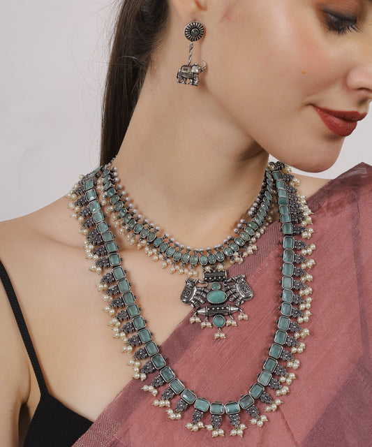 Oxidized Vintage Layered Grace Set