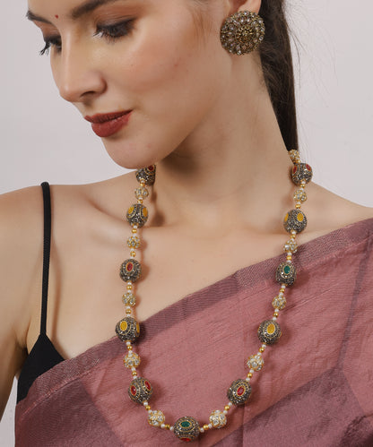 Oxidized Festive Statement Necklace Set