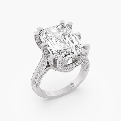 Imperial Emerald Solitaire Ring