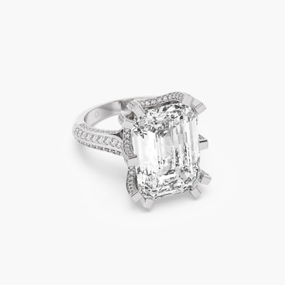 Imperial Emerald Solitaire Ring