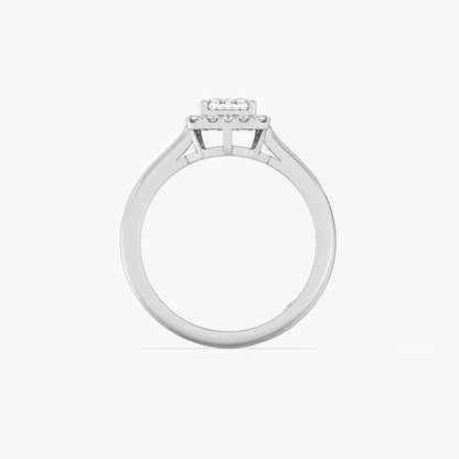 Emerald Radiance Halo Ring