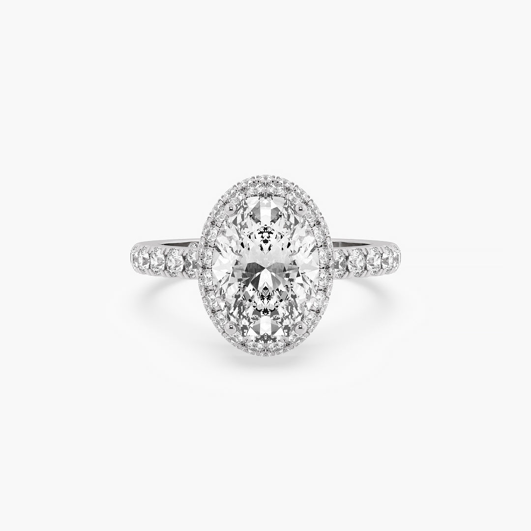 Eternal Spark Oval Halo Ring
