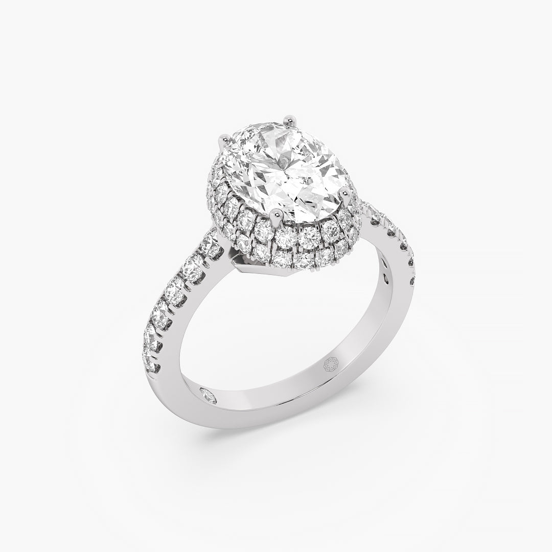 Eternal Spark Oval Halo Ring