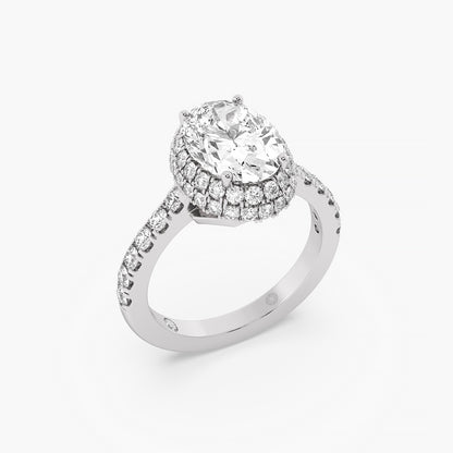 Eternal Spark Oval Halo Ring