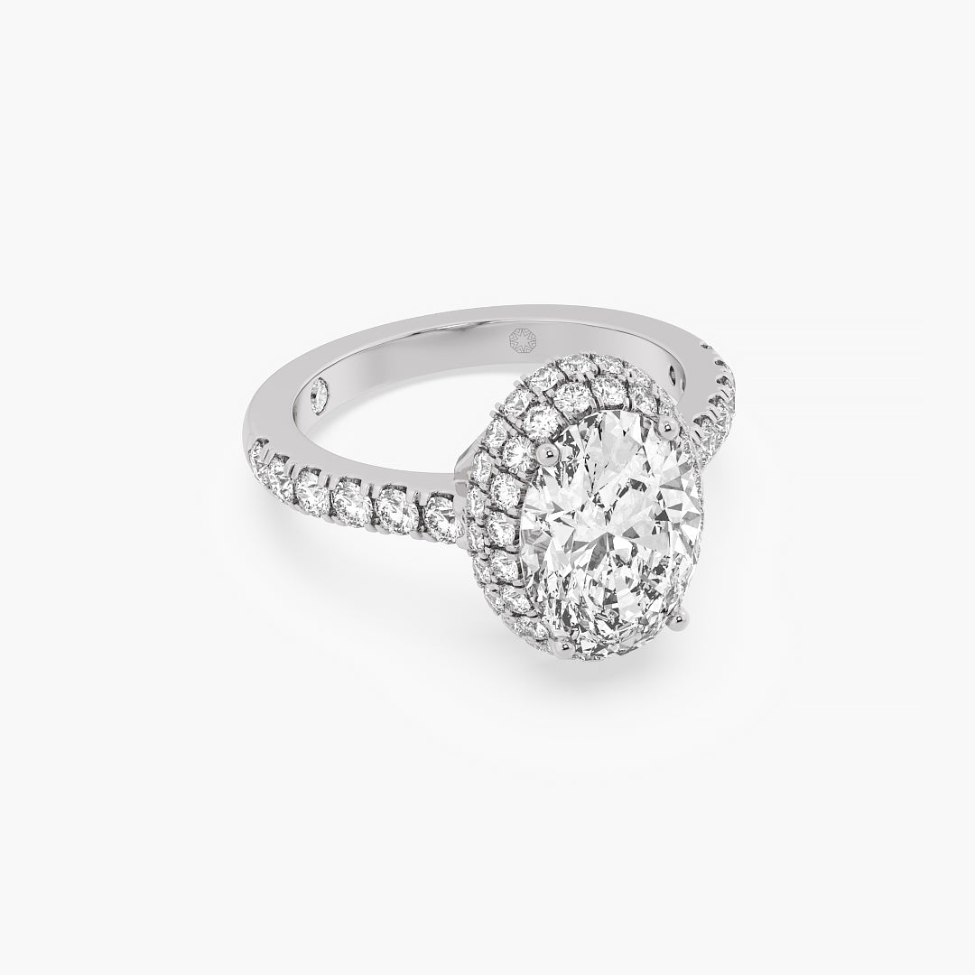 Eternal Spark Oval Halo Ring