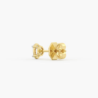 Oval-Cut Diamond Stud Earrings
