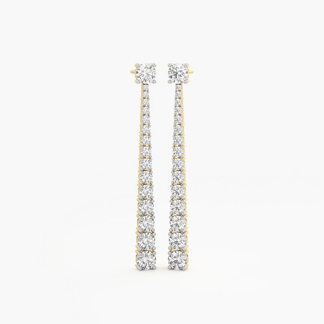 Classic Diamond Drop Earrings