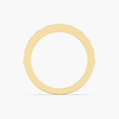 Diamond Channel-Set Gold Band