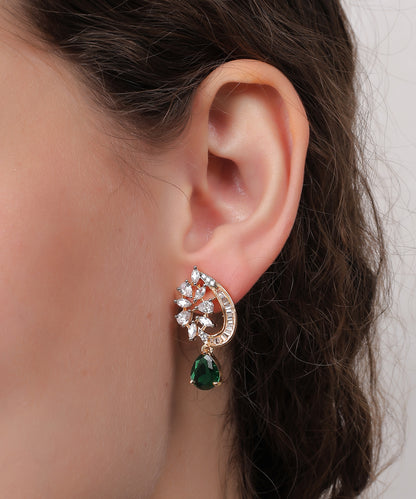 Emerald Radiance Teardrop Pendant Set