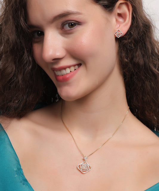 Crystal Spiral Diamond-Cut Set