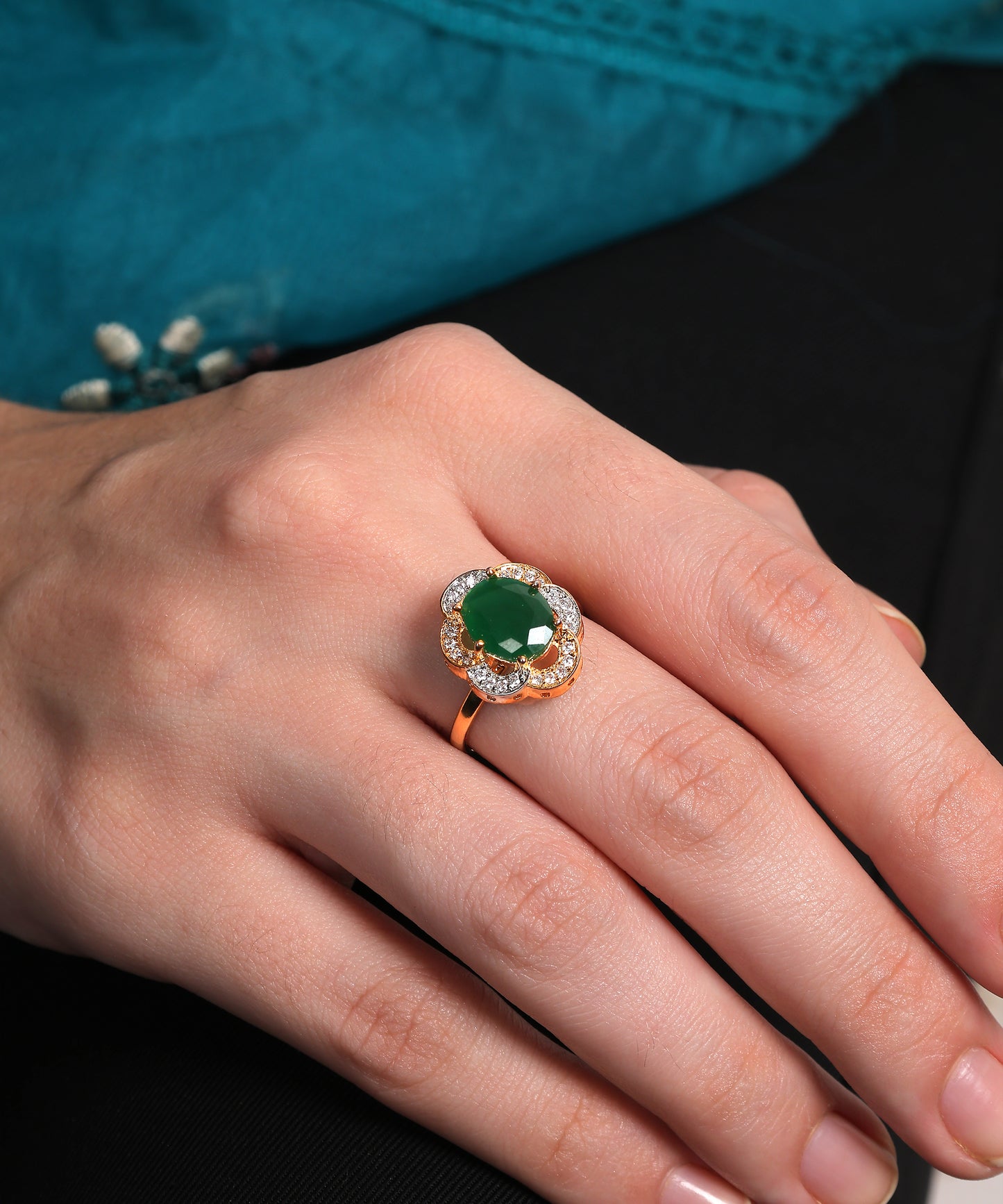Emerald Blossom Trio Set