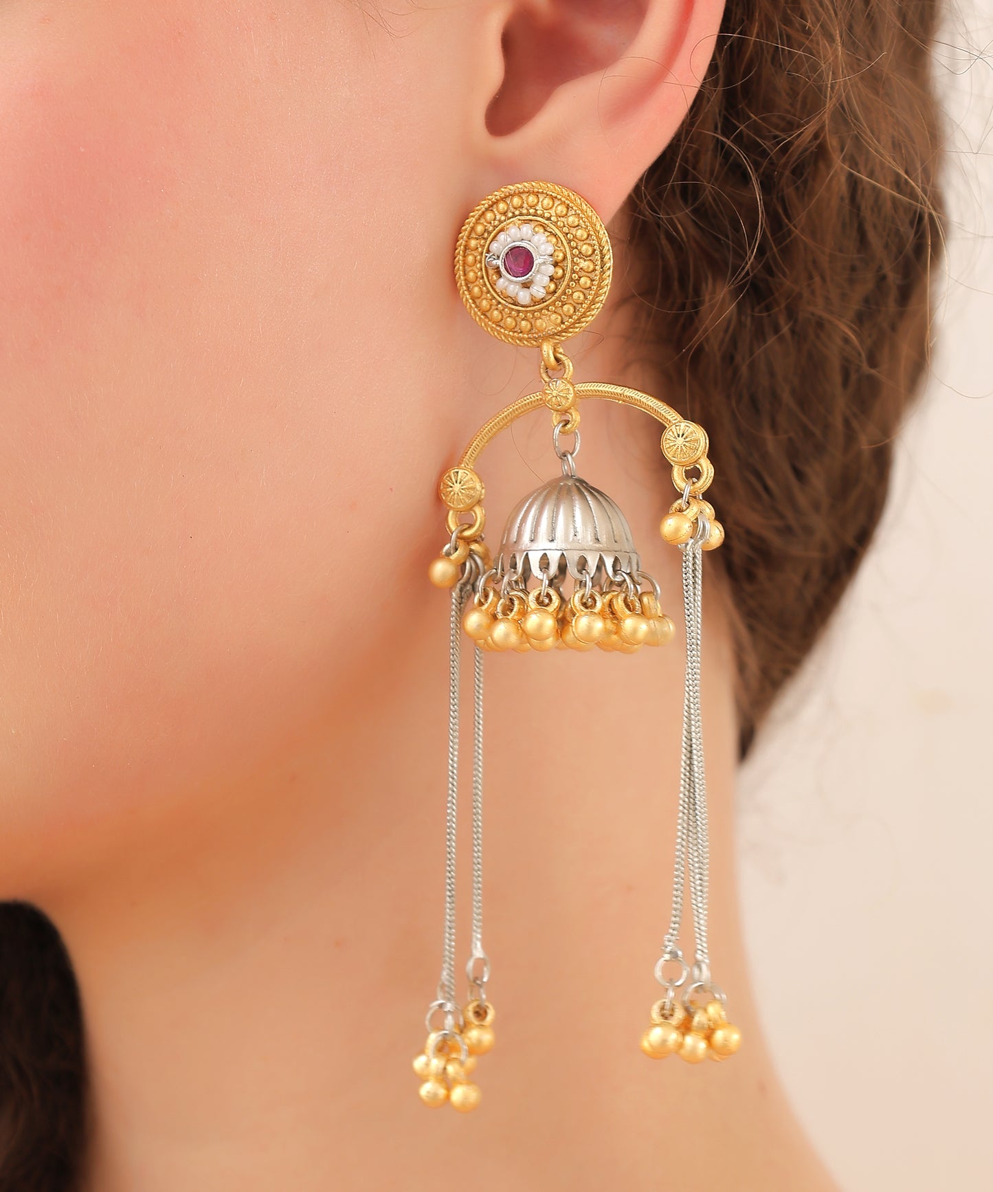 Kashmiri Noor Jhumkas